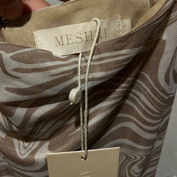 Meshki Brown Mini Dress - Picture 4 of 5